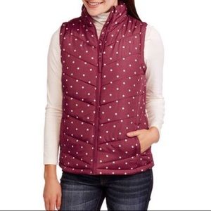Polka dot Puffer Vest